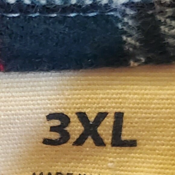 Classic Redhead  Red/Green/White Medium weight Flannel  - 3XL 100% Cotton - Picture 6 of 7